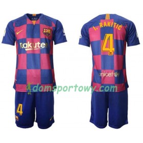 Koszulka FC Barcelona Ivan Rakitić 4 Dziecięcy Domowe Koszulki Piłkarskie 2019-2020 Krótki Rękaw